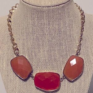 Pink and gold necklace